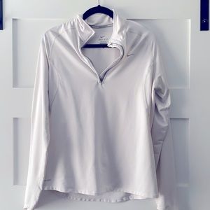 Nike 1/4 zip white